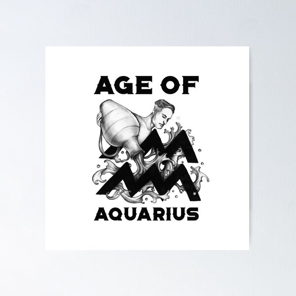 Item preview, Age of Aquarius (Black & White)  designed and sold by HeraAndKosmos.