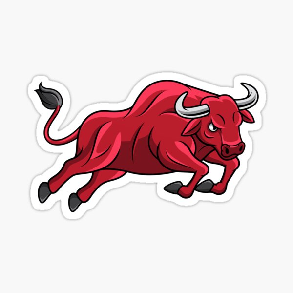 Angry Bull Stickers Redbubble - bull rage brawl stars