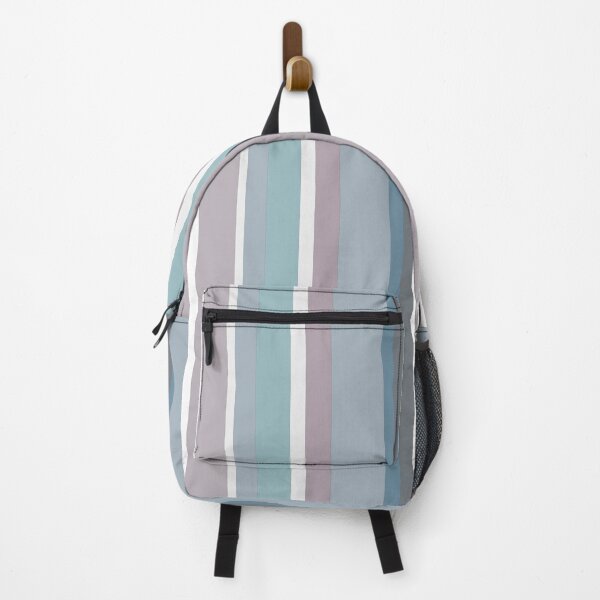 Item preview, Assymetric Vertical Stripes in Mettalic blue, pink, gray, teal and green. designed and sold by squishyrainbow.
