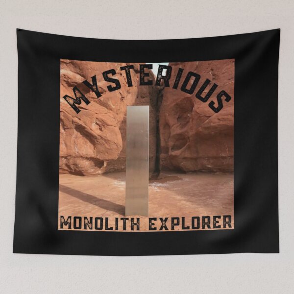 Item preview, Mysterious Monolith Explorer Utah Desert Alien Sculpture Utah Monolith Expedition Explorer designed and sold by GarciaSharkey.
