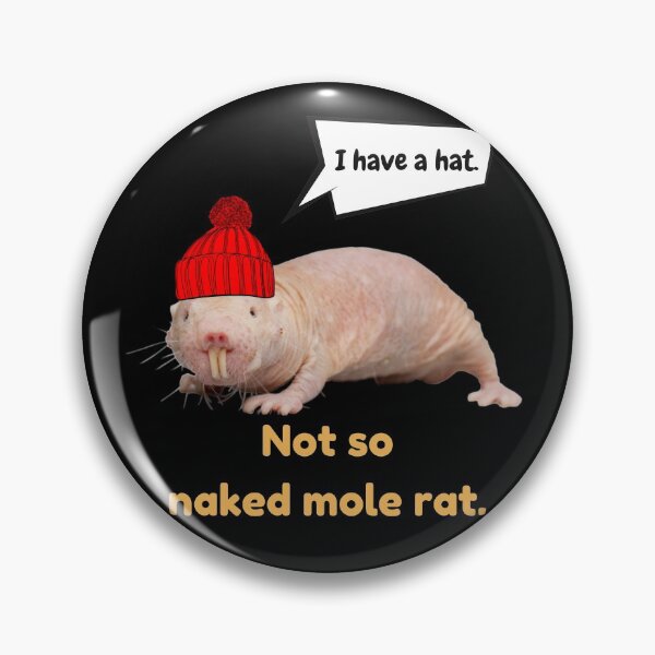 Item preview, Not so naked mole rat (with a HAT!). - Dressed mole rat designed and sold by Redga.