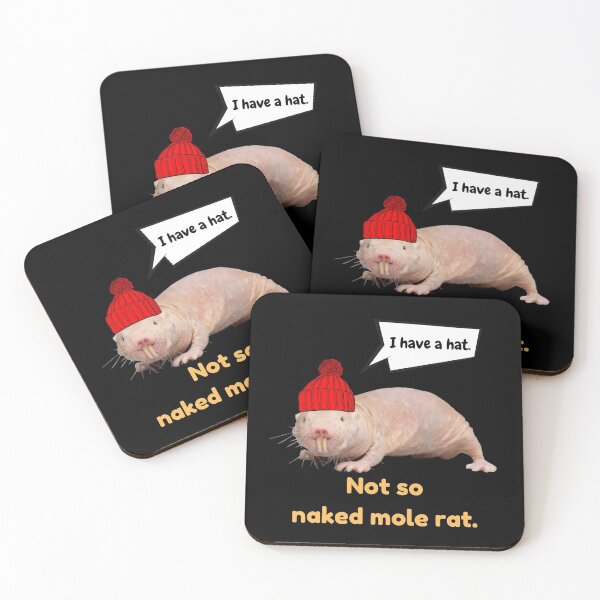 Item preview, Not so naked mole rat (with a HAT!). - Dressed mole rat designed and sold by Redga.