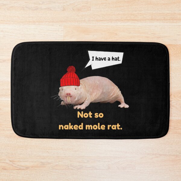 Item preview, Not so naked mole rat (with a HAT!). - Dressed mole rat designed and sold by Redga.