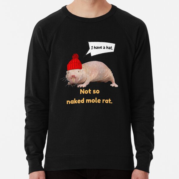 Not so naked mole rat with a HAT Dressed mole rat Art Board Print for Sale by Redga Redbubble