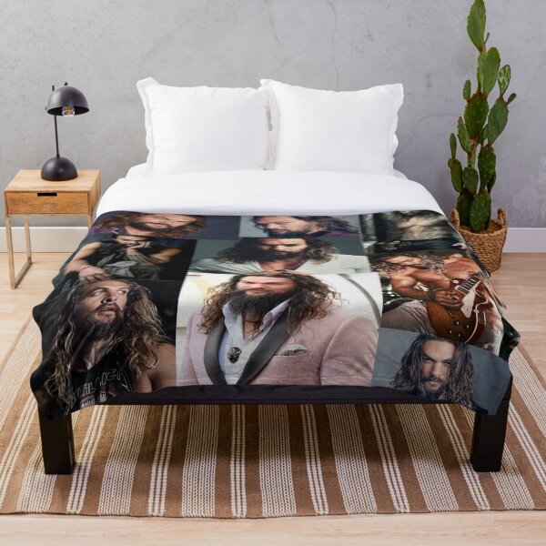 Jason Momoa Collage Throw Blanket