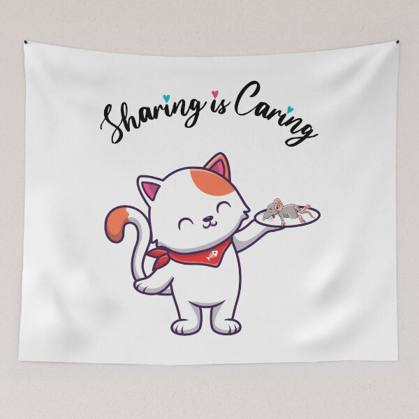 Item preview, Sharing is caring - loving cat designed and sold by My-Best-Life.