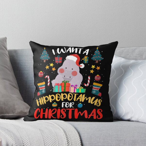 Item preview, I Want A Hippopotamus For Christmas Hippo Xmas designed and sold by SamArtistbyAUS.