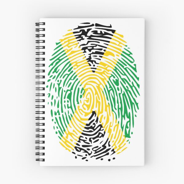 Item preview, Jamaican Flag Colors Fingerprint designed and sold by JamSafariArt.