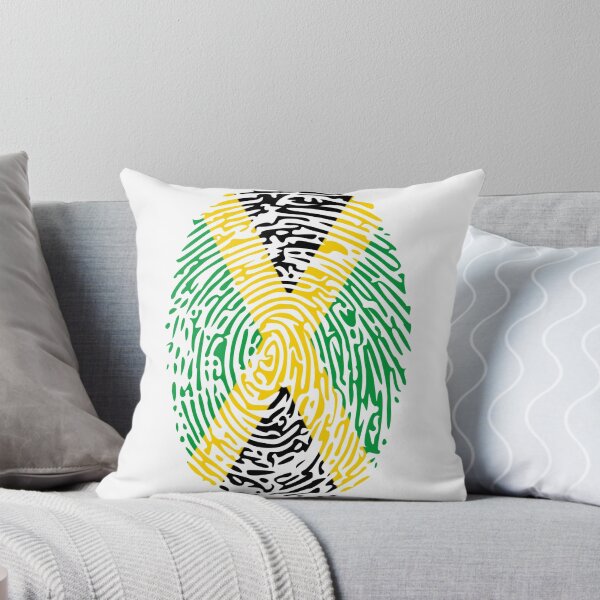 Item preview, Jamaican Flag Colors Fingerprint designed and sold by JamSafariArt.