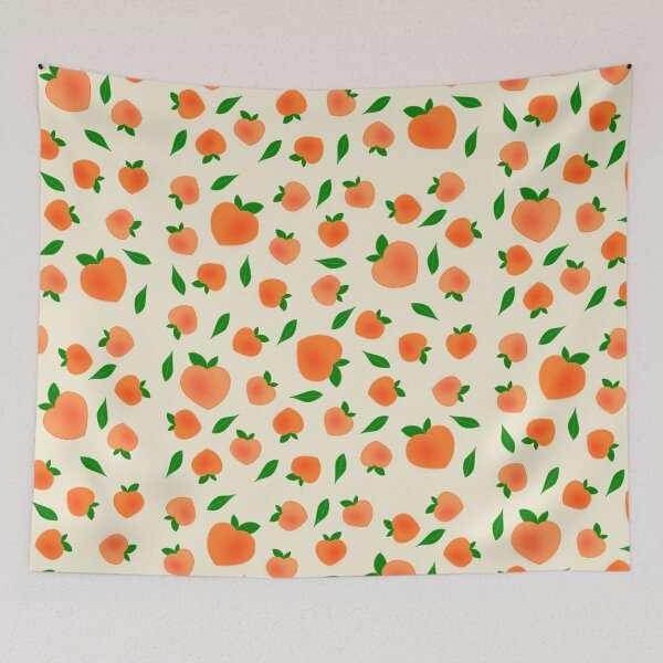 Item preview, Peach Fruit Summer Pattern  designed and sold by Miss Tea Positive.