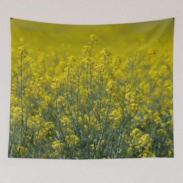 Item preview, Yellow Springtime Canola Field Floral Print  designed and sold by NaturesPixels.