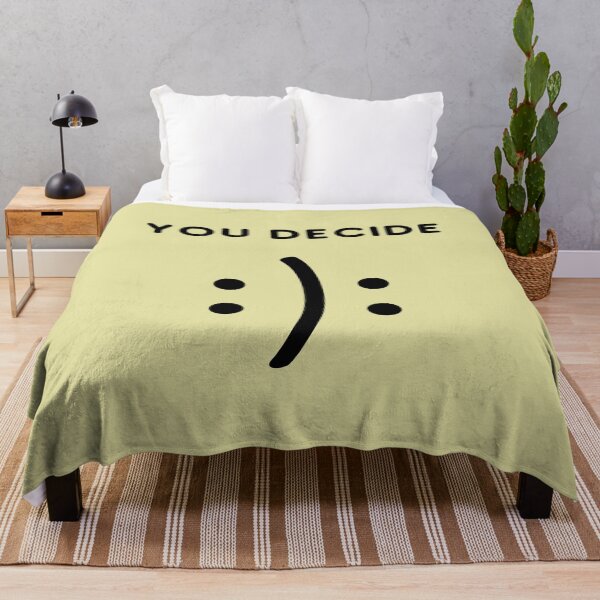 Item preview, You Decide Happy or Sad - Black Version designed and sold by ArtStore20.