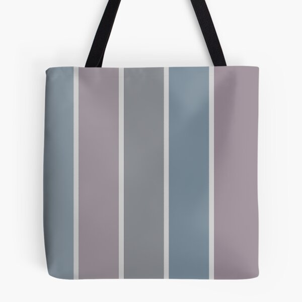 Item preview, Symmetric Vertical Stripes in Mettalic Blue, Pink, and Gray designed and sold by squishyrainbow.