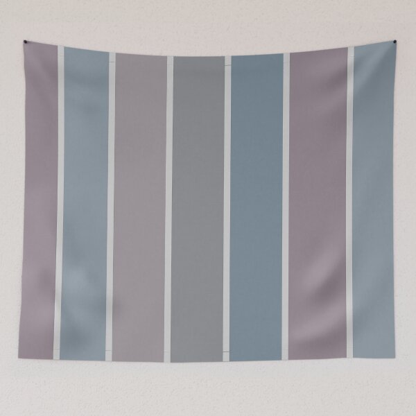 Item preview, Symmetric Vertical Stripes in Mettalic Blue, Pink, and Gray designed and sold by squishyrainbow.