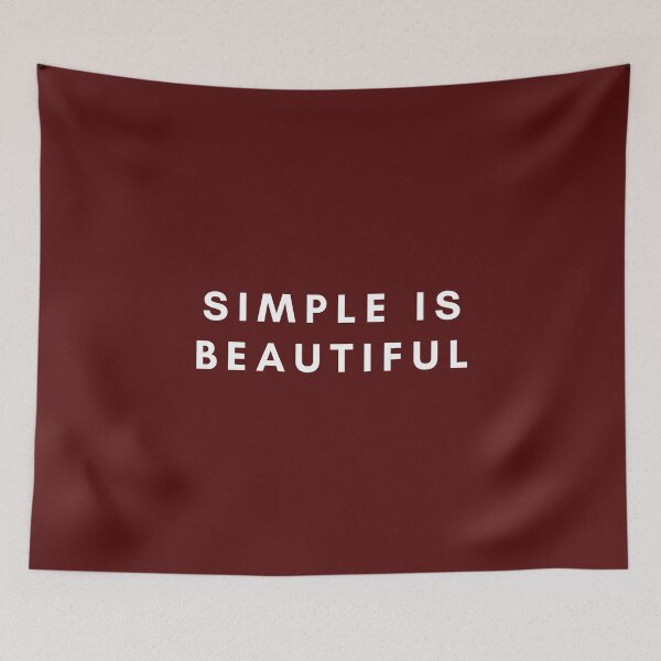 Item preview, Simple is Beautiful designed and sold by ArtStore20.