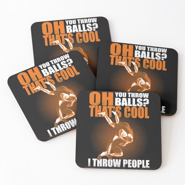 Item preview, Wrestling Oh You Throw Ball It's Cool I Throw People designed and sold by teest2209.