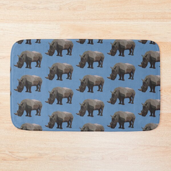 Item preview, W is for White Rhino , White Rhinoceros – African Rhino Wildlife Art designed and sold by PrettylittlepastelUk.