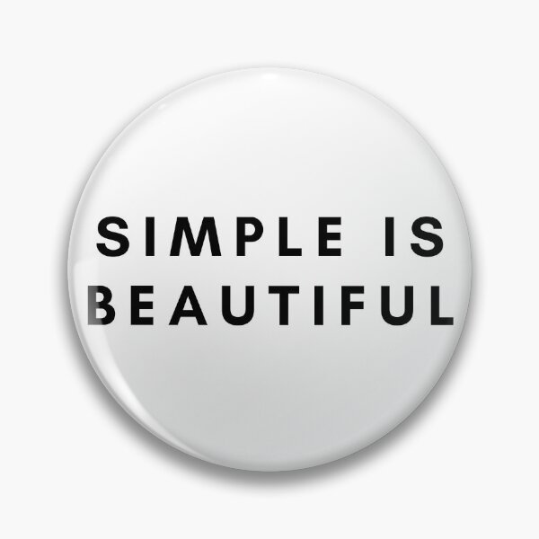 Item preview, Simple is Beautiful - Black Version designed and sold by ArtStore20.