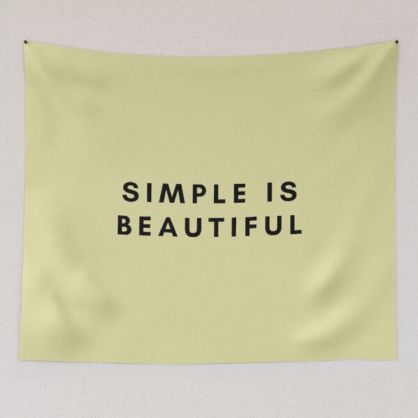 Item preview, Simple is Beautiful - Black Version designed and sold by ArtStore20.