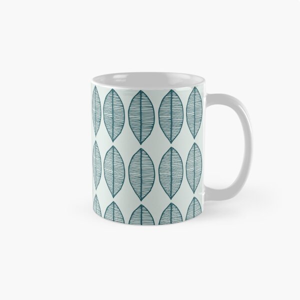 Item preview, Minty Scandi Leaf Pattern designed and sold by HintofNature.