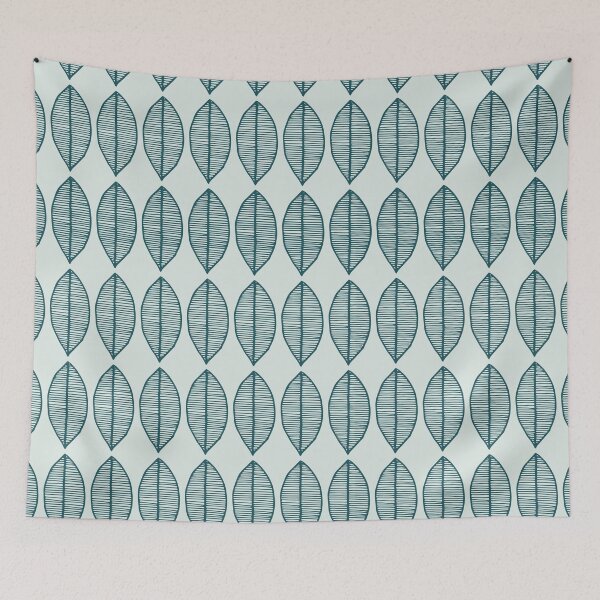 Item preview, Minty Scandi Leaf Pattern designed and sold by HintofNature.