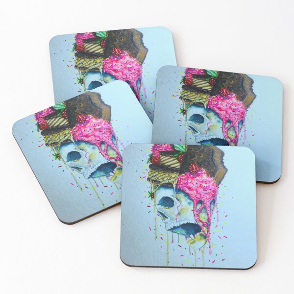 Item preview, ice cream candy skull designed and sold by AZTECartoon.
