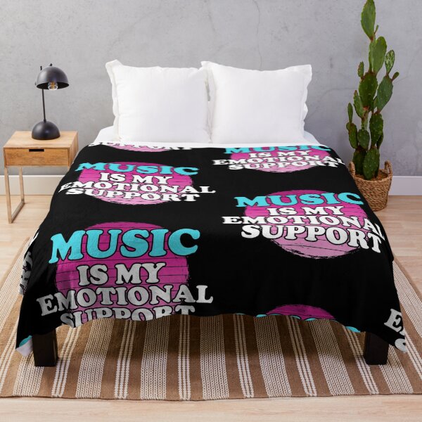 Item preview,  Music Is My Emotional Support Retro designed and sold by Chubuter.