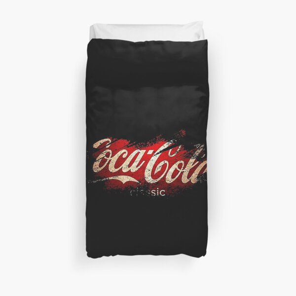 the golden coca cola abstrac Duvet Cover