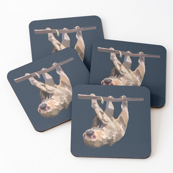 Item preview, T is for Two Toed Sloth,Two-Toed Sloth Artwork – Gentle Mammal Illustration and Tropical Wildlife Design designed and sold by PrettylittlepastelUk.
