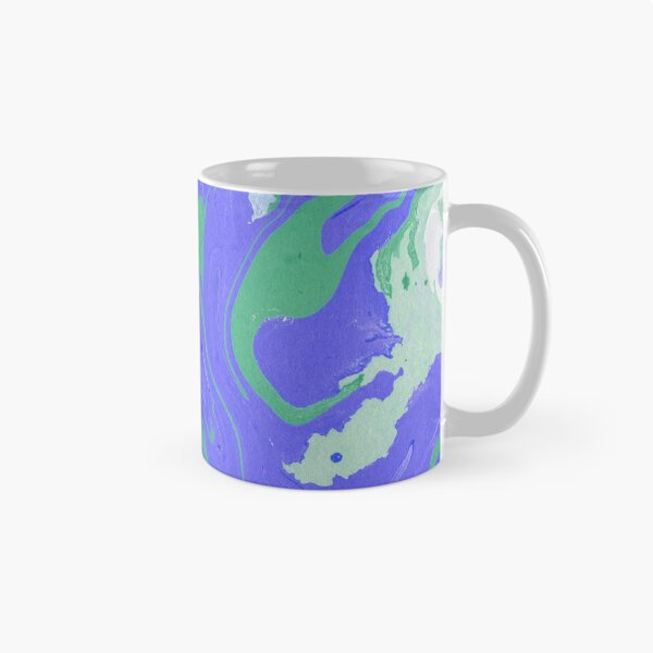 Item preview, Blue and green ink marble paper texture  designed and sold by earthtoaura.