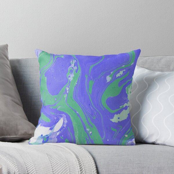 Item preview, Blue and green ink marble paper texture  designed and sold by earthtoaura.