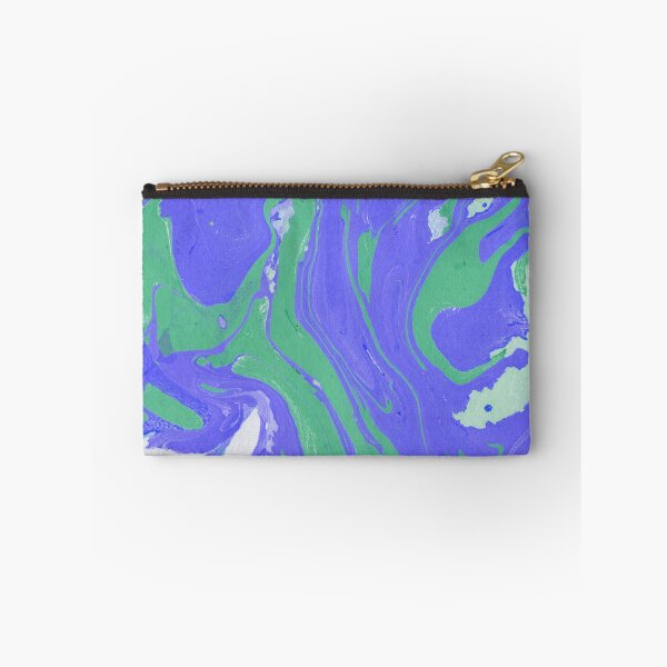 Item preview, Blue and green ink marble paper texture  designed and sold by earthtoaura.