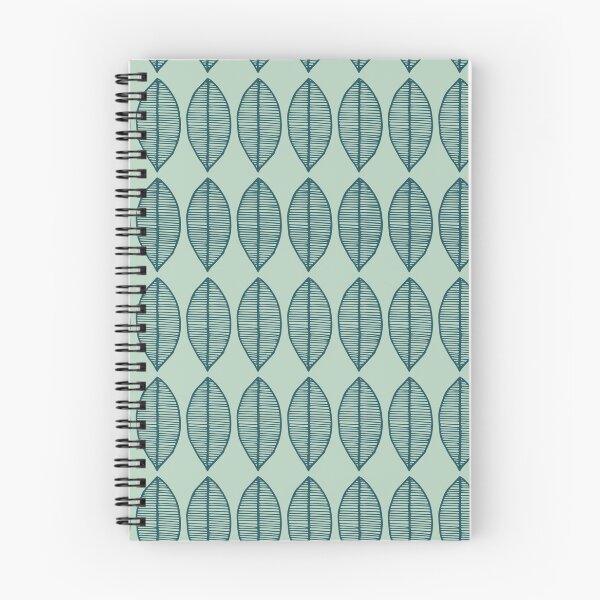 Item preview, Mint Scandi Leaf Pattern designed and sold by HintofNature.