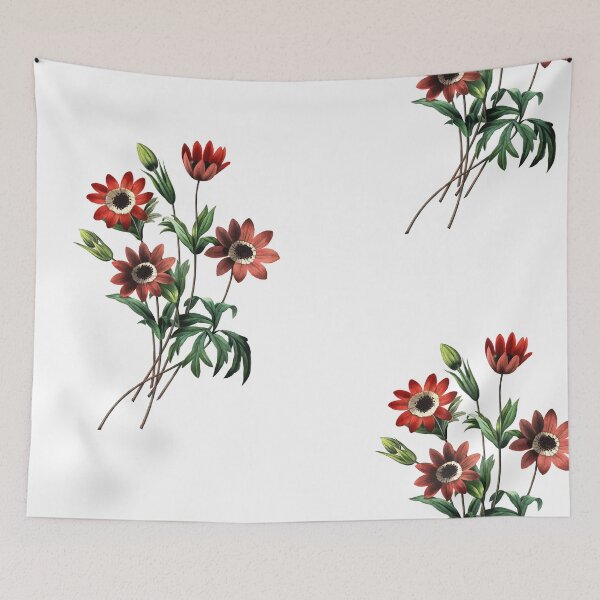 Item preview, Windflower Vibrant Flower Vintage Retro Art Botanical Illustration designed and sold by HumanlineImages.