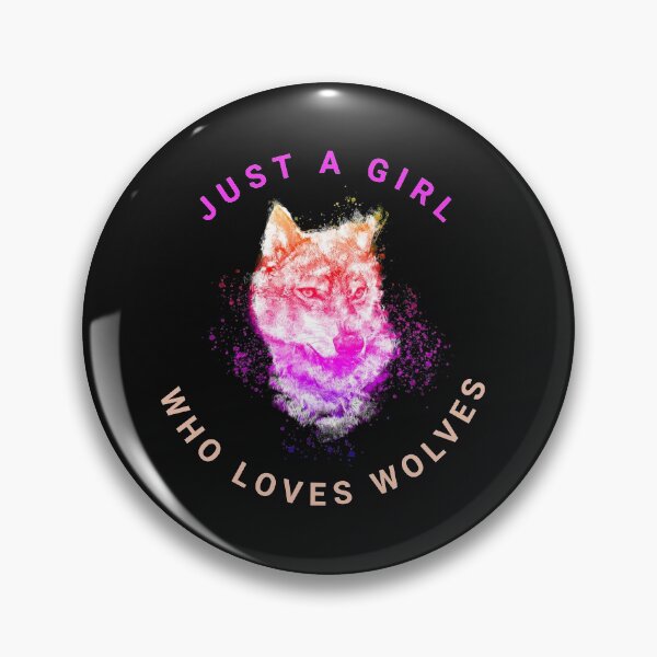 Item preview, Just A Girl Who Loves Wolves designed and sold by TINASTORESHOPE.