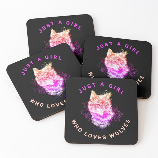 Item preview, Just A Girl Who Loves Wolves designed and sold by TINASTORESHOPE.