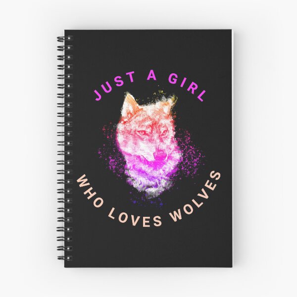 Item preview, Just A Girl Who Loves Wolves designed and sold by TINASTORESHOPE.