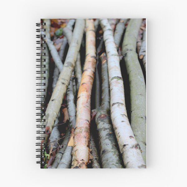 Item preview, Birch logs in a forest designed and sold by chihuahuashower.