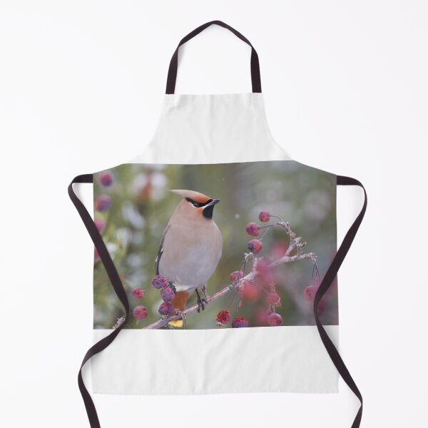 Item preview, Waxwing in crab apple tree designed and sold by Jukka Jantunen.