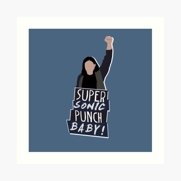 Super Sonic Punch - Cisco Art Print