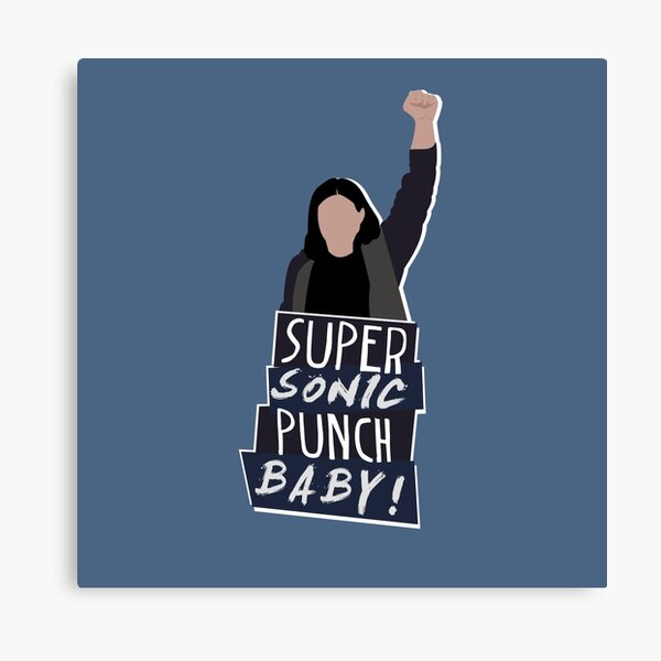 Super Sonic Punch - Cisco Canvas Print