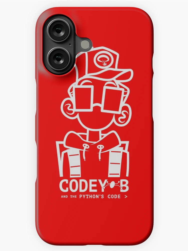 Thumbnail 1 von 4, iPhone-Hülle, Codey-B und der Python-Code - Codey-B! designt und verkauft von CodeyBWorld.