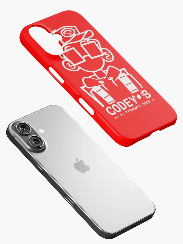 Thumbnail 2 von 4, iPhone-Hülle, Codey-B und der Python-Code - Codey-B! designt und verkauft von CodeyBWorld.