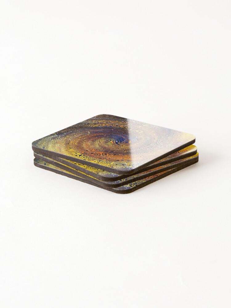 Thumbnail 4 of 5, Coasters (Set of 4), Abstract Pattern Colorful Art designed and sold by Dutch-Design.