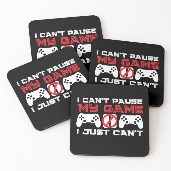 Item preview, I Cant Pause My Game, I Just Cant | Funny Video Gamer Joke | Also available in Black lettering for light backgrounds designed and sold by InkItStudio.