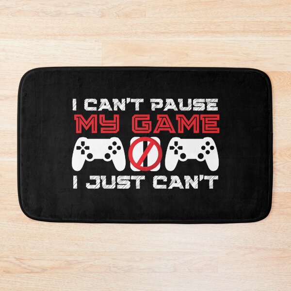 Item preview, I Cant Pause My Game, I Just Cant | Funny Video Gamer Joke | Also available in Black lettering for light backgrounds designed and sold by InkItStudio.