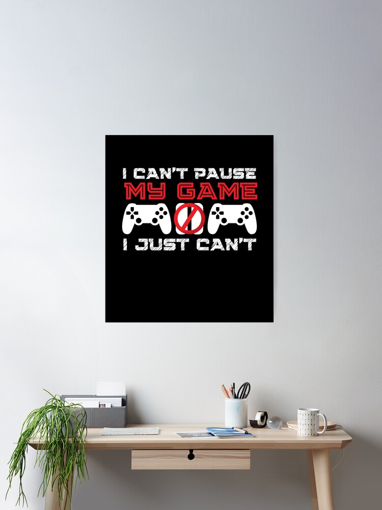 DON'T MAKE ME PAUSE MY GAME, I AM A CRAZY GAMER, MATTE COVER 6X9 NOTEBOOK