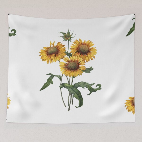 Item preview, Gaillardia or Blanket Flower Vintage Retro Art Botanical Illustration designed and sold by HumanlineImages.