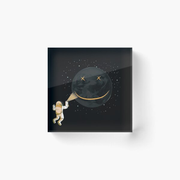 Item preview, An Astronaut Painting A Happy Face In Space designed and sold by artado.