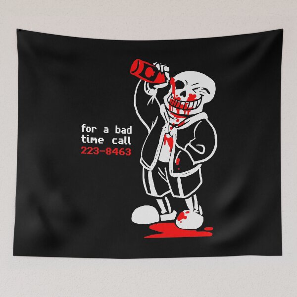 Item preview, Undertale Video Game Sans For A Bad Time Call 223-8463 designed and sold by PhyllisCindy6.